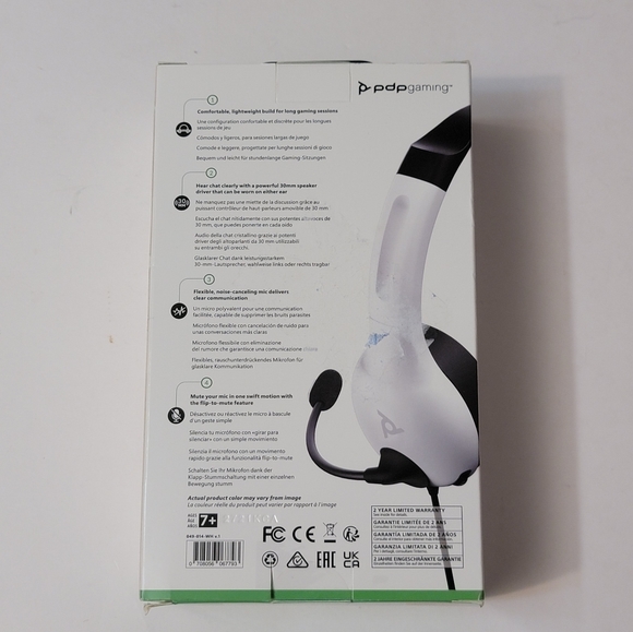 LVL30 Xbox, PC, Wired Chat Headset - Pdp Gaming, White - Picture 4 of 7